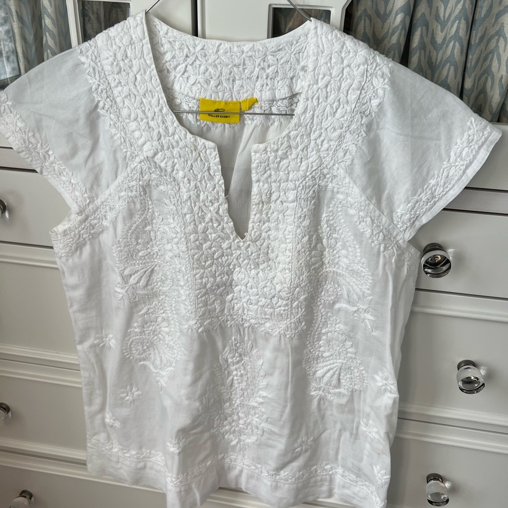 Roller Rabbit Women’s Short Sleeve Top, XS